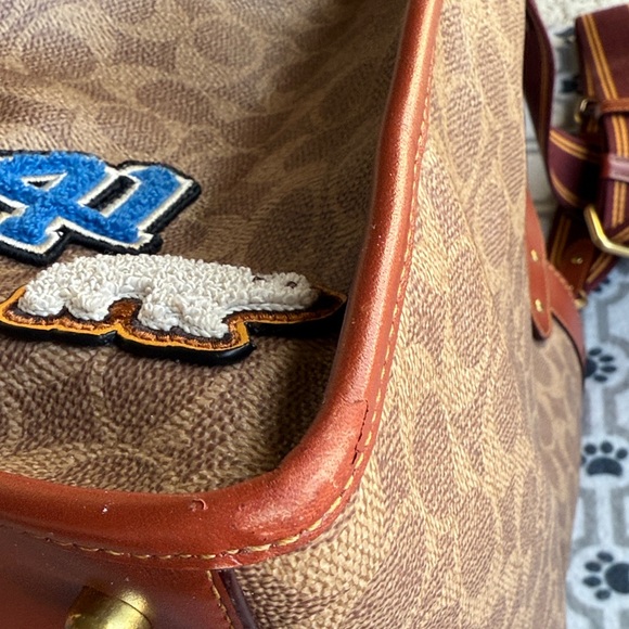 Coach Multicolor Patchwork Tote with Brown Accents - Picture 9 of 16